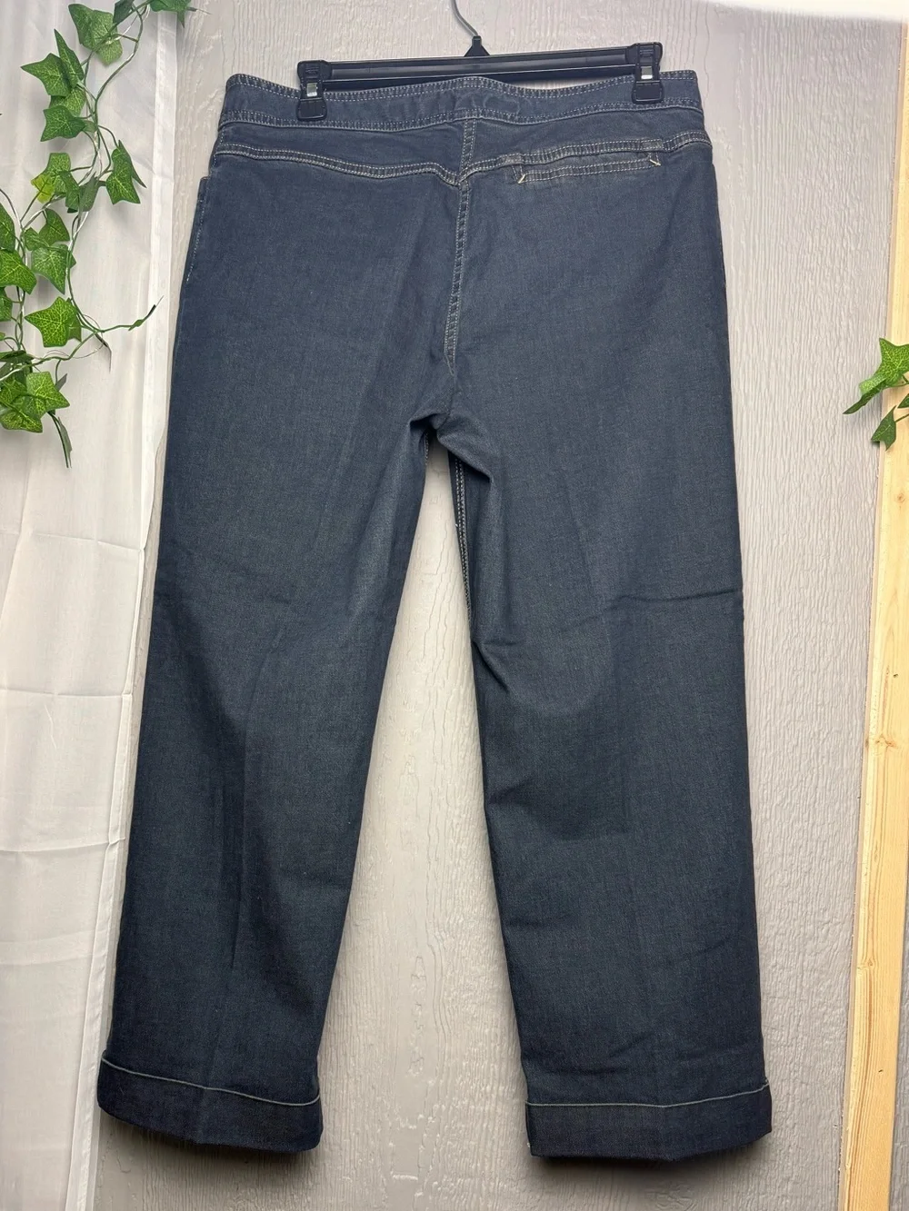 NWT J. Jill Genuine Fit Below Waist Cropped Denim Jeans Blue‎ 10T